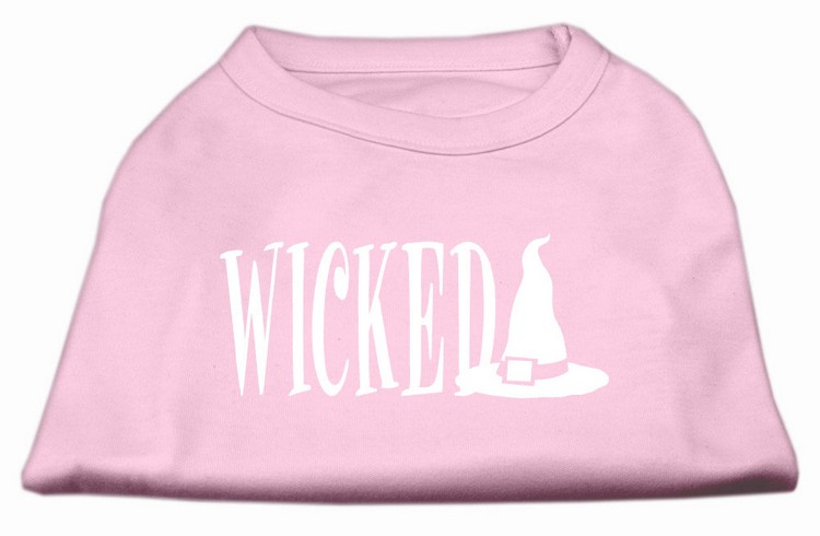 Wicked Screen Print Shirt Light Pink M